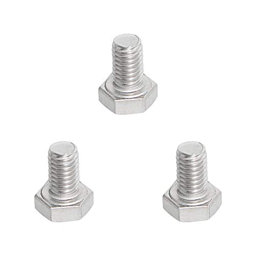 Image of M6 x 10mm Hex Head Bolts Screws Grade 5.8 Stainless Steel, Fasteners Fully Machine Threaded SUS304 30 Pcs