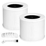 Der 3-in-1 HEPA-Ersatzfilter für Levoit luftreiniger filter enthält zwei für Levoit core mini filter und sechs Duftkissen, die Gerüche effektiv entfernen und die Luftqualität verbessern
