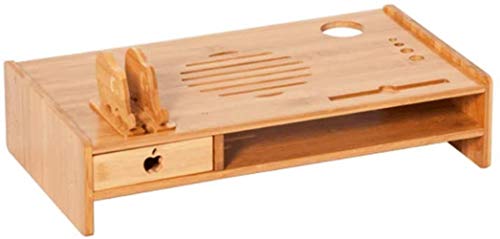 Preisvergleich Produktbild PULLEY-S Klapptisch Computerstand, Bambus, Notebook Tray, Desktop, Computerbildschirm, Aufstockung, Basis, Halter, Halter Büro, Desktop-Storage Rack S