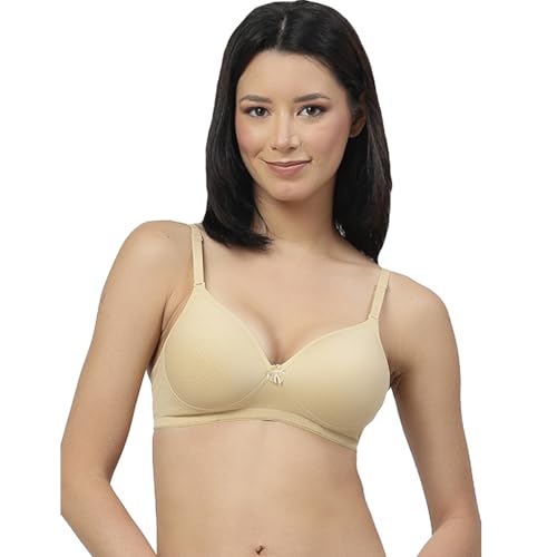 Image of Floret Women's Convertible-Straps T-Shirt Bra Lightly Padded & Non-Wired Medium Coverage Bra