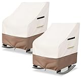 Krismile Juego de 2 fundas para mecedoras para exteriores, solo