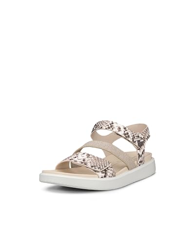 Image of ECCO Flowt 2 Band, BRIGHT WHITE /PYTHON, 4-4.5