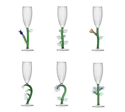 Ichendorf Botanica Set of 6 Optical Flutes