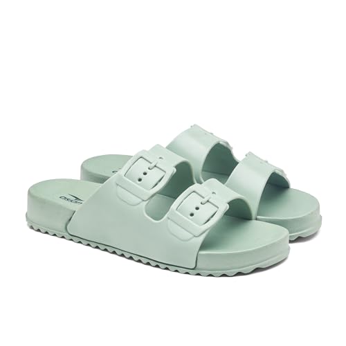 Image of ASIAN Femina-15 Women's Slippers | Ultra-Soft Cushion, Trendy Dual Buckle Design & Lightweight Slides for Girls | Perfect for Home, Travel, & Daily Comfort