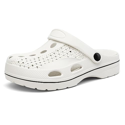 Image of VZQ Women and Men Arch Support Clogs Slip-on Garden Shoes Outdoor Beach Slippers Sandals with Plantar Fasciitis Feet Cushion Insoles