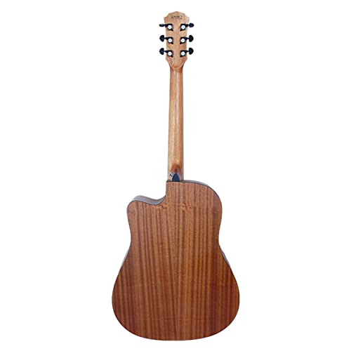 MEIeynt Guitare Acoustique en sapele de 41 Pouces – Ensemble Naturel avec Sac de Transport, accordeur, Cordes, Sangle… - Les Beatles, Paul McCartney, John Lennon, RIngo Starr, George Harrison MEIeynt Guitare Acoustique en sapele de 41 Pouces - Ensemble Naturel avec Sac de Transport, accordeur, Cordes, Sangle… – Image 3