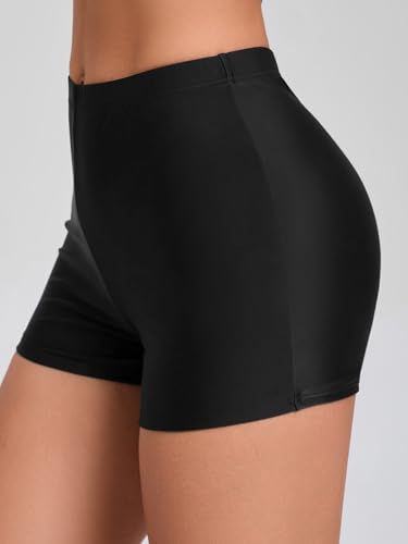 Womens High Waisted Swim Board Shorts Tummy Control Swim Shorts Bathing Suit Bottoms Liner Swimsuit4