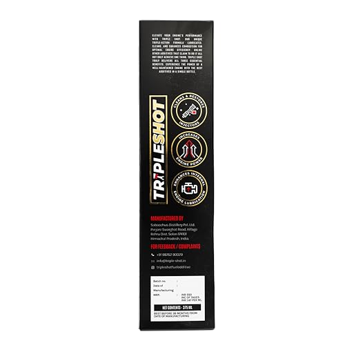 Image of Tripleshot Fuel Performance Additive for Diesel Cars & SUVs, 375ml | Cetane Booster, Fuel Injector & Fuel System Cleaner | Improves Mileage, Engine Power, Acceleration & Engine Protection | | Cetane Booster, Fuel Injector & Fuel System Cleaner, Improves Mileage & Engine Power