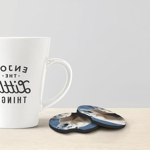 2 Posavasos para Porta Vasos de Auto con Diseño Oso Polar miniatura 3