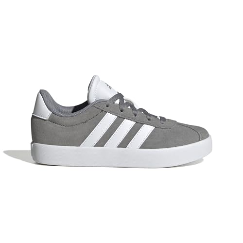 adidas VL Court 3.0 Shoes Kids, Zapatos, Grey Three/Cloud White/Grey Two, 38 EU