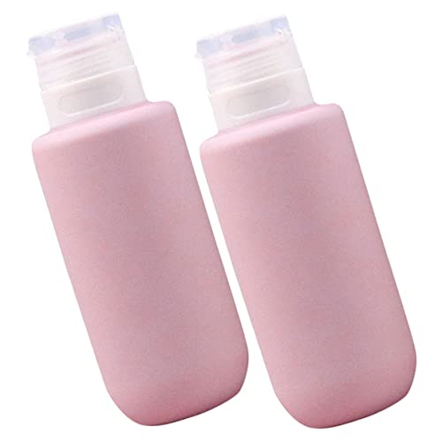 NUOBESTY 2個 大容量硅?装瓶 旅行用トイレタリー容器 携帯に便利なソフト素材 しっかり密封で液漏れ防止 トラベル用シャンプーボトル兼用