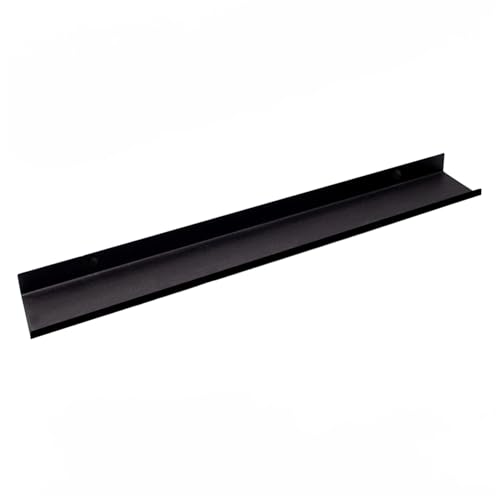 MILUKA Etagere Murale Noire | Tablette Murale Flottante 70 cm | Étagère Metallique pour Cadres, Photo, Objet et Deco Murale pour Salon, Cuisine, Entrée,...