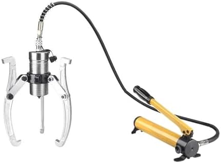 Hydraulic Split Puller Set - 2-Jaw & 3-Jaw Pullers with Hand Pump, 50 Ton Capacity, Long Reach Split Bearing Tool for Heavy-Duty Automotive Applications