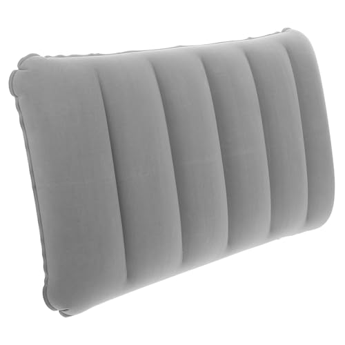 CORHAD Ultralight Inflatable Pillow for Camping Portable Flocked Cushion for Outdoor Travel Hiking and Backpacking Ergonomic Support for Neck and Lumbar Comfort