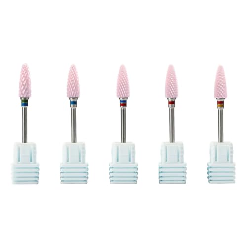 Set 5 Piezas Cabezales de Pulido para Uñas de Cerámica miniatura 1