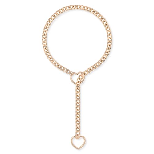 ADEMISHIA Heart O-ring Slip Chain Necklace For Women,...