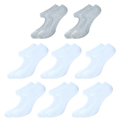 BALENZIA Pilates Grip Socks Women |Pack of 8| Yoga Accesorries Grip Hospital Walk|Ballet Dance Anti Slip Non Skid Sock
