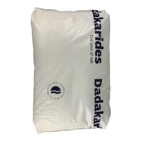 Sal de piscina FEIN 25 kg de sal marina natural sin aditivos (adecuado para clorinadores) del mar Jónico; salero comerciante desde 1855, color blanco