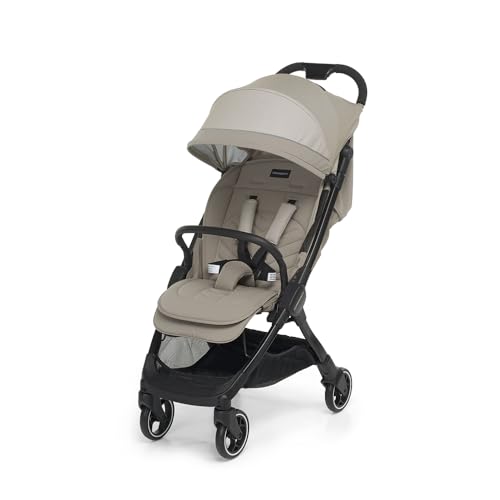 Foppapedretti Cochecito ligero Ciao, para niños 0-22 kg (0-4 años), cierre con 1 mano, autoapoyo, respaldo ajustable, ruedas amortiguadas, portaobjetos, chasis de aluminio, aluminio