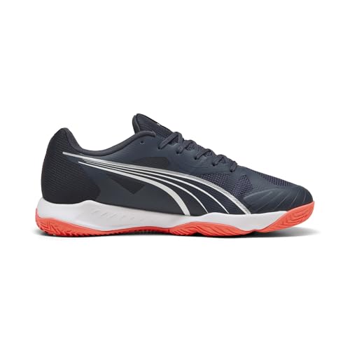 Puma Eliminate Turbo, Unisex Hallenturnschuh, Parisian Night-Puma White-Glowing RED, – Ansicht 5