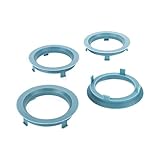Lieferumfang: 4x Stück LST 4x Zentrier Ringe blau für Alufelgen Radnabe Ø 56,1 mm - Ø 70,1 mm