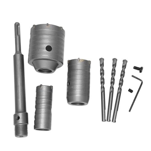 Set de brocas para concreto 30mm 40mm 60mm con vástago SDS Plus miniatura 1