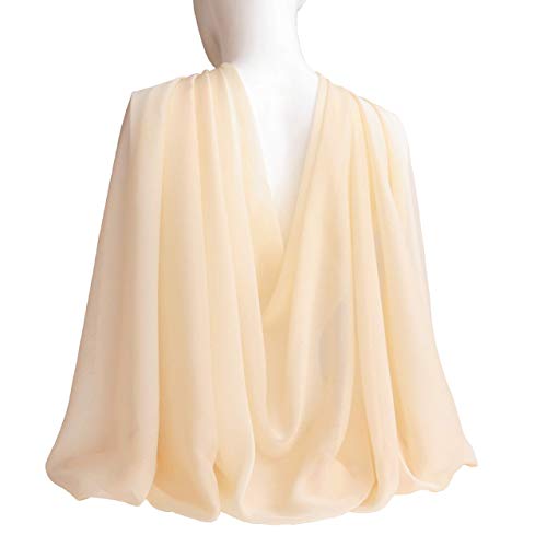 15 Color Variations Wide Long Shiny Chiffon Scarf For Women Formal Evening Headband Wedding Shawl Lightweight Cocktail Wraps 77