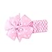 Produktbild Kobay Babys Stirnbänder Mädchen Stirnband Blumenkopf Wear Wave Bandeau (0-5 Jhar, Rosa)