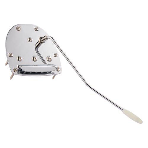Electric Guitar Tremolo System Bridge Vibrato Tailpiece with Whammy Bar Tremolo Arm for Jaguar/Jazzmaster without Lock Button Chrome