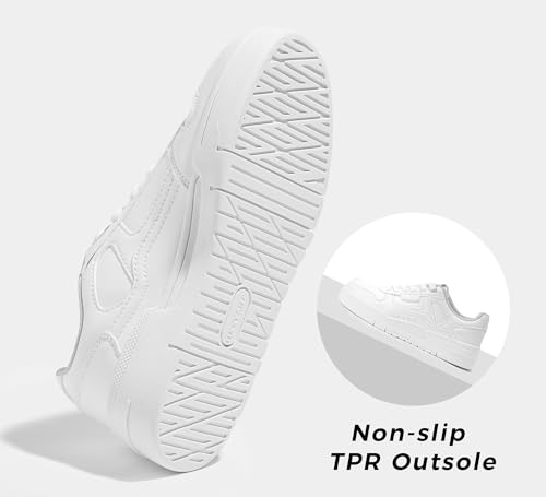 LUCKY STEP Women's Lace Up Fashion Casual Sneakers Low Top Walking Shoes Platform Comfort Non Slip Tennis Shoes2