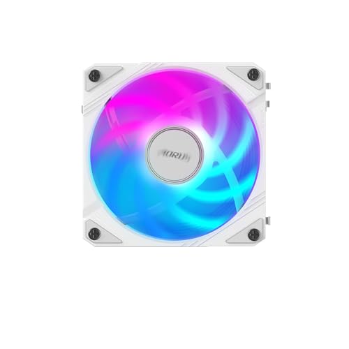 Image of AORUS EZ Chain Fan 120 ICE, 120mm Hydro Dynamic Bearing ARGB Computer Case Fan (Pack of 2)