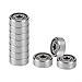 10 Pcs Deep Groove Ball Bearings 623zz 624zz 625zz Metal Shielded Chrome Steel Precision Miniature Bearings for High Speed 50000 RPM Applications, 623zz/624zz/625zz(623zz)