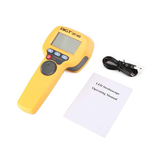Heaviesk Digt Dt-10S 7.4V 2200Mah 60-99999 Blitze/Min. 1500Lux Handgriff LED-Stroboskop Drehzahlmessung Blitzgeschwindigkeitsmesser