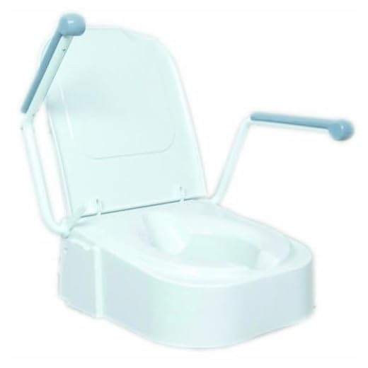 NRS Healthcare Raised Toilet Seat with Arm Rests
