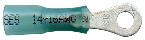 MonsterBolts - NSPA - Krimpa-Seal, Long Ring, 16-14 AWG, 8 Stud, 10 Pack