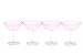 Sugar & Cloth Pale Pink Plastic Champagne Coupe Set, 4-Piece