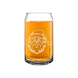 Flashideas Santa Claus Can Shaped Drinking Glasses Set of 4 All-Purpose Beverage Cups Cute Drinking Glasses Base Cocktail, Water, Juice Glass Elegant Shaped Drinking Glasses is Ideal Gift