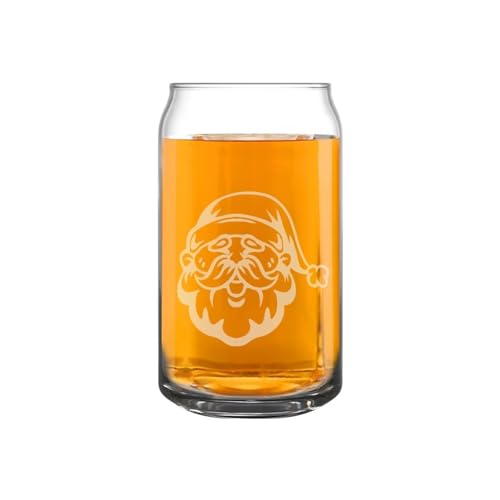 Flashideas Santa Claus Can Shaped Drinking Glasses All-Purpose Beverage Cups Cute Drinking Glasses Base Cocktail, Water, Juice Glass Elegant Shaped Drinking Glasses is Ideal Gift