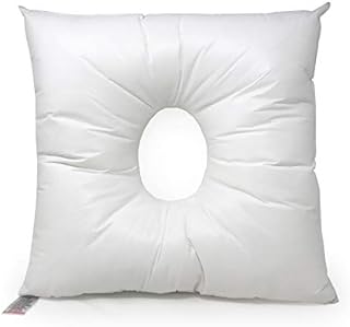 Lancashire Textiles Limited Manufacturers of quilts, pillows and homewares | Cotton Blend Front Stomach Sleeper / Massage Chair Super Bounce Pillow - Hollowfibre Filled - Made in UK (Cotton Blend)