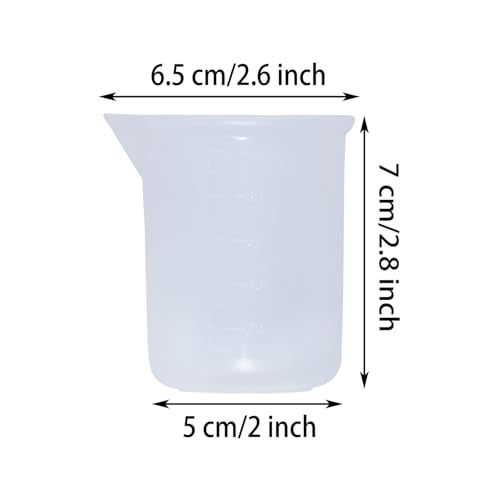 Vasos medidores de silicona 100ml pack 2 miniatura 2