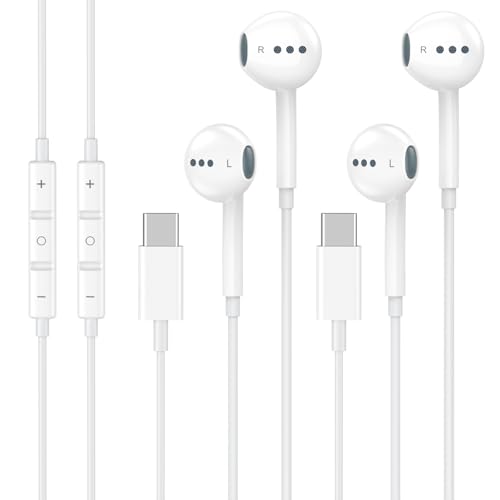 Ucaca 2-pack USB-C wired headphones