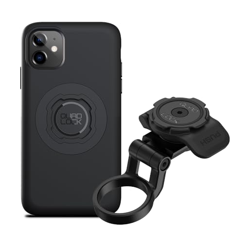 Image of Quad Lock Stem Cap Mount (Adjustable) Bike Kit with iPhone 11 MAG Phone Case