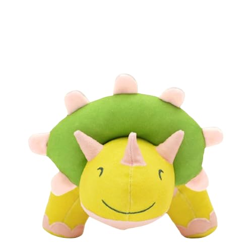Image of Mutt of Course Jurassic Triceratops Squeaky Dog Toy | Interactive Plush Plaything | Fun Chew Accessory for Large Breeds and Puppies