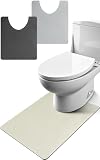 トイレマット 珪藻土 銀イオン 日本製 おしゃれ 洗える (オールドレース, 60×50cm)