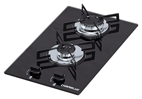 Cooktop Chamalux 2 bocas ultra chama preto Bivolt Trempe Chapa