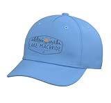 Lake MacBride Iowa Outdoors Vintage Adjustable Printed Baseball Hat, Light Blue