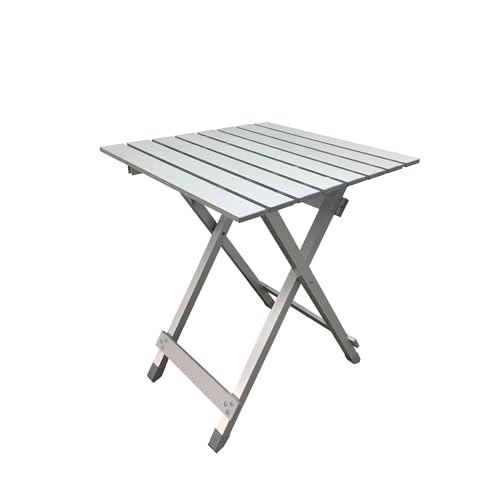 Outdoor Camping Table Silver Rectangular Folding