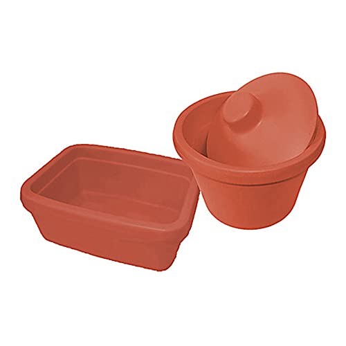Crystal Technologies FBT-RD03 - Cubitera con tapa, color naranja, 10 L