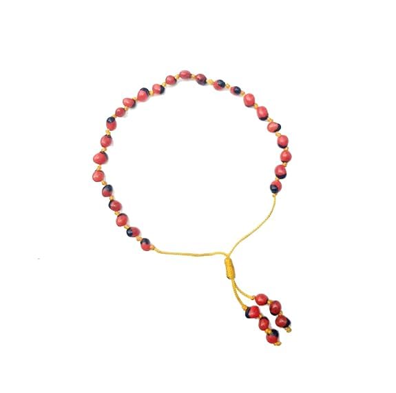 New Natural Red Chirmi Gunja Ratti Bracelet Band For Men And Women - 1 Pc-image-33