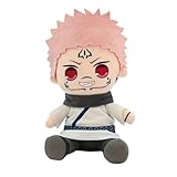 Jilijia JJK Itadori Yuji - Figura de peluche de Ryomen Sukuna de 25 cm, cojín de algodón de polipropileno animado, colgante suave, decoración decorativa